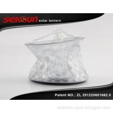 Self - Charge Diamond Inflatable Led Lantern lamps 0.6W For